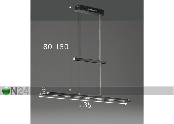 Потолочный LED светильник Tenso TW размеры