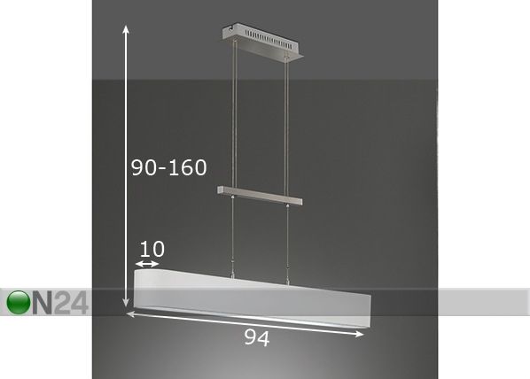 Потолочный LED светильник Tenso TW размеры
