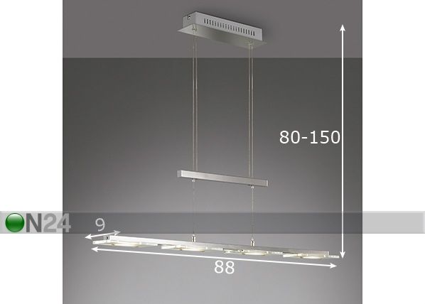 Потолочный LED светильник Tenso TW размеры