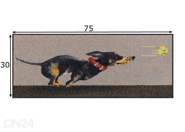 Придверный коврик Catching the Ball 30x75 см размеры