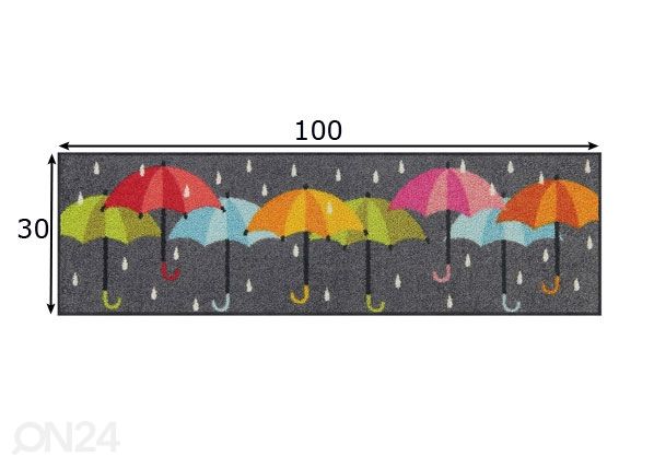 Придверный коврик Rain Dance 30x100 см размеры