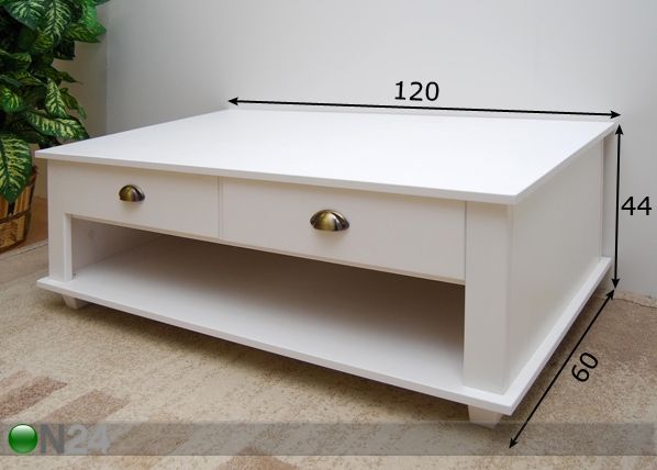 Придиванный столик 120x60 см размеры