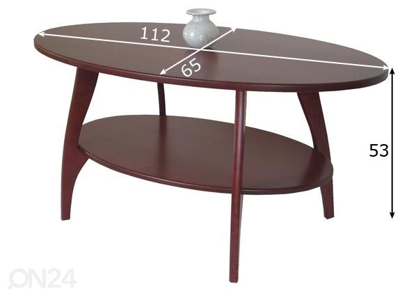 Придиванный столик Oskar размеры