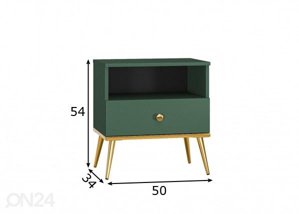 Прикроватная тумба Forine L50 размеры