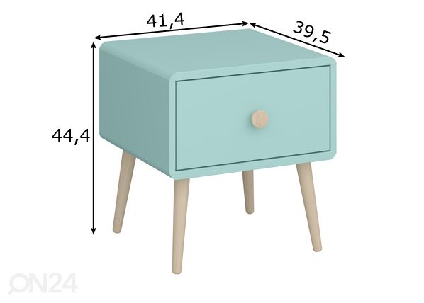 Прикроватная тумба Gaia размеры