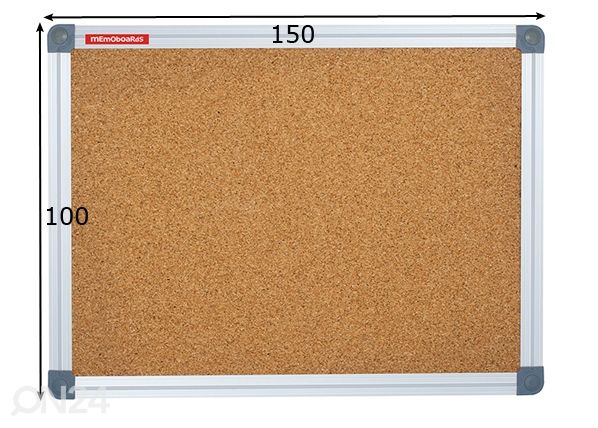 Пробковая доска memoboards Classic (алюминиевая рама) 150x100 cm размеры