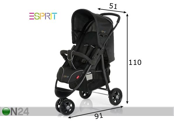 Прогулочная коляска Esprit Move размеры