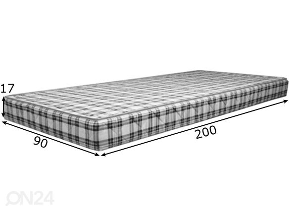 Пружинный матрас 90x200 cm размеры