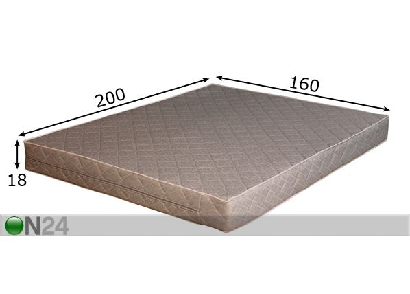 Пружинный матрас Grey Pocket 160x200 см размеры