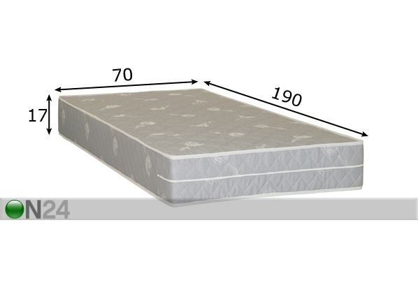Пружинный матрас Hypnos Diana 70x190 cm размеры