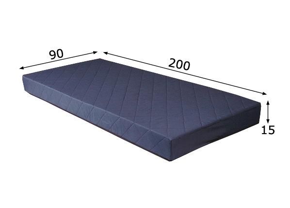 Пружинный матрас Pluto blue 90x200 cm размеры