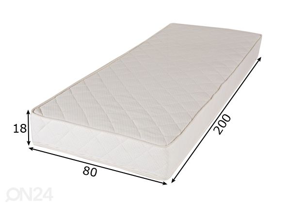 Пружинный матрас Pocket Orthopedic 80x200 cm размеры