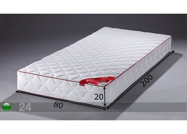 Пружинный матрас RED Orthopedic Sensity™ 1,9 80x200 cm размеры