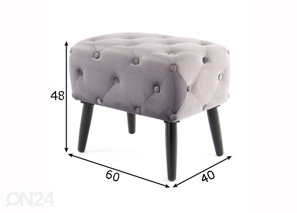Пуф 60x40 см размеры