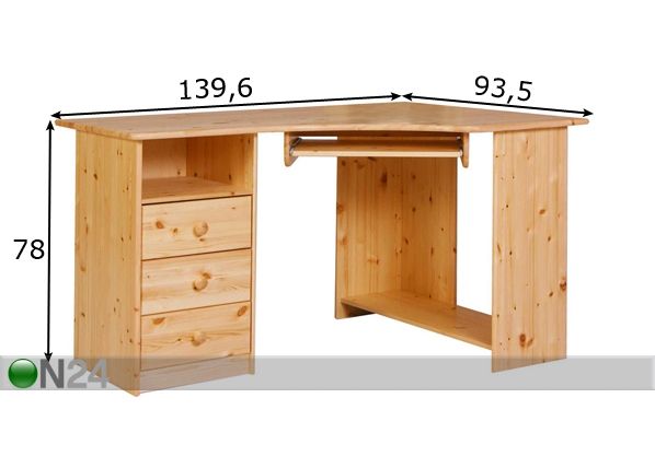 Рабочий стол размеры