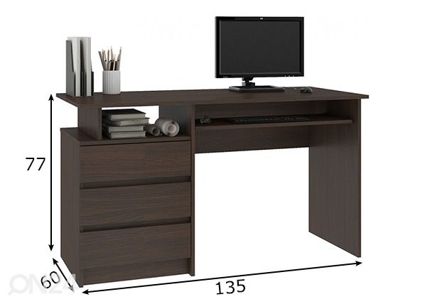 Рабочий стол размеры