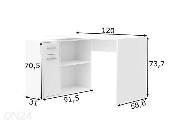 Рабочий стол размеры