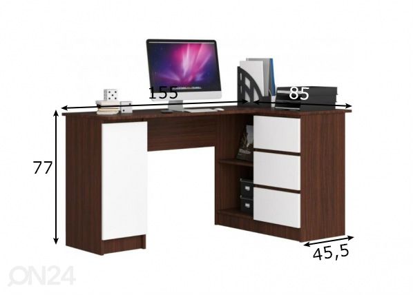 Рабочий стол Corner R размеры