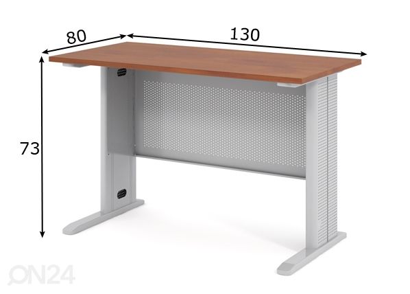 Рабочий стол Express 130x80 cm размеры