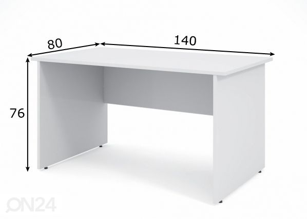 Рабочий стол Express 140x80 cm размеры