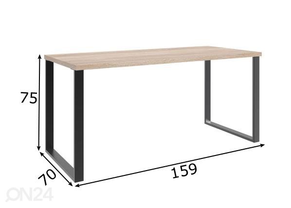 Рабочий стол Home 159 cm размеры