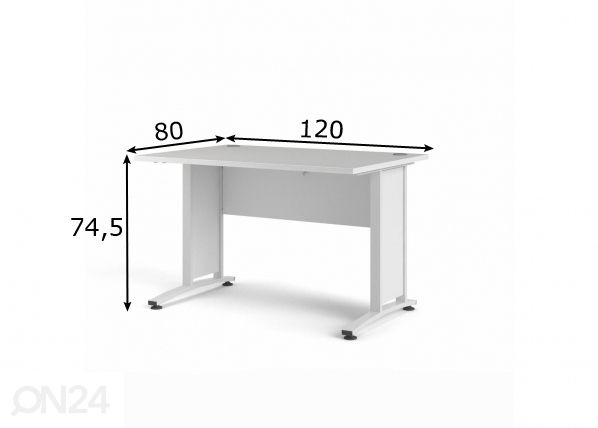 Рабочий стол Prima 120 размеры