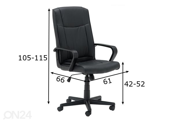 Рабочий стул Carmen 6684 размеры