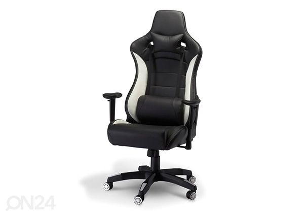 Рабочий стул Gaming de Luxe, чёрный/белый