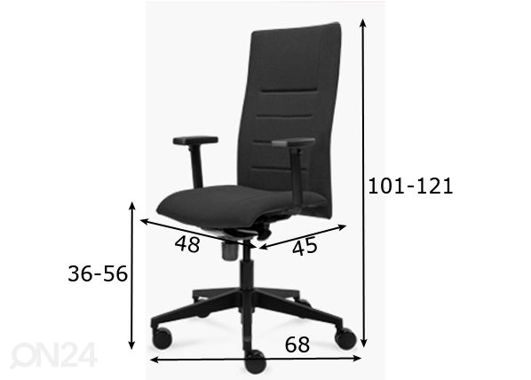 Рабочий стул Horo Executive размеры