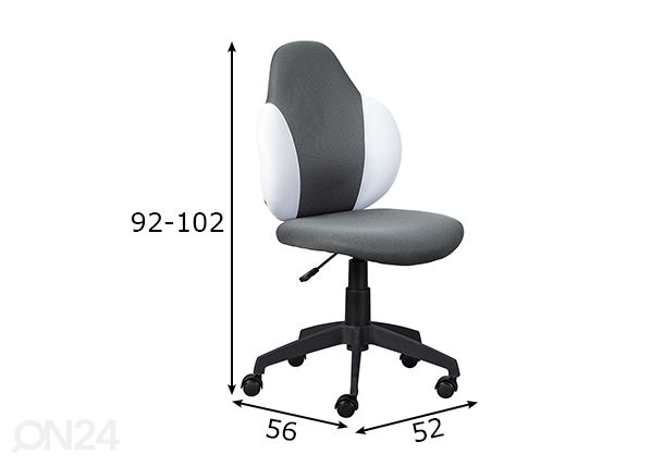 Рабочий стул Jessi размеры