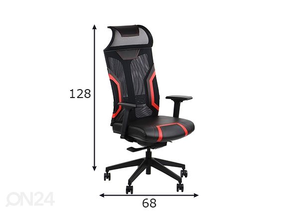 Рабочий стул Ryder Extreme размеры