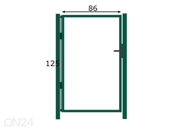 Рама для калитки 1,25x0,86 m размеры