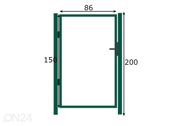 Рама для калитки 1,5x0,86 m размеры
