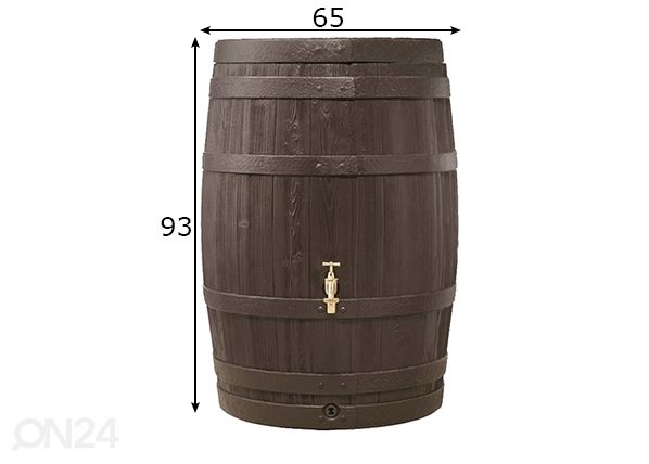 Резервуар для воды Barrica 260 L размеры