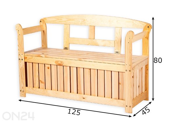 Садовая скамья Friiz Box размеры
