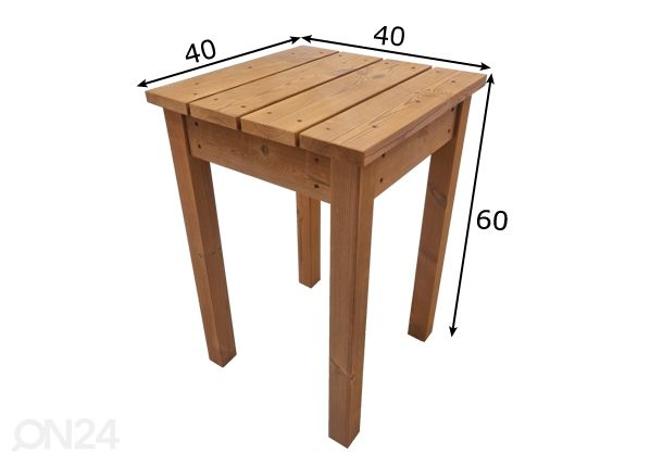 Садовый стол 40x40 cm размеры