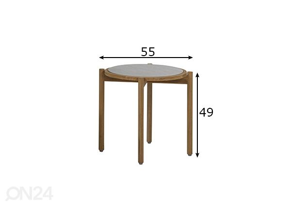 Садовый стол St.Lucia Ø 55 cm размеры