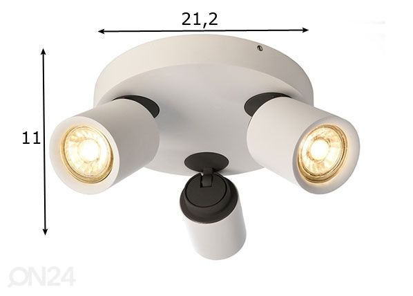 Светильник с направленным светом Librae Round размеры