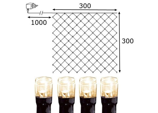 Световая штора Serie LED 3x3 м размеры