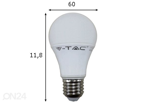 Светодиодная лампа E27 12 Вт 3 шт. размеры