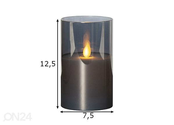 Светодиодная свеча M-Twinkle размеры