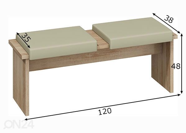 Скамья Leap 120 cm размеры