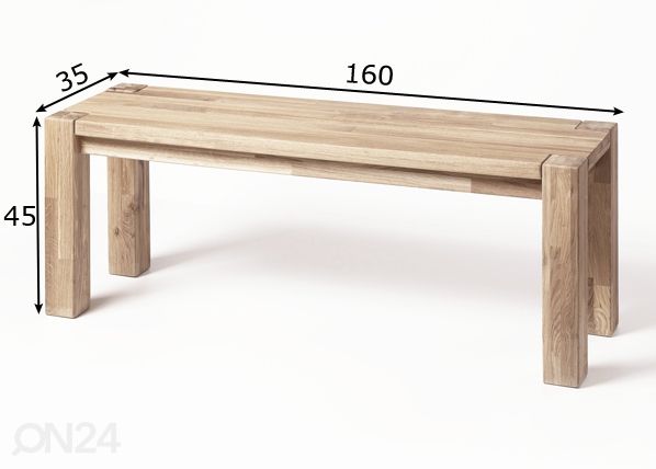 Скамья Provence 01 160 cm, белое масло размеры