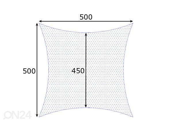 Солнцезащитный навес Puri 500x500 см размеры