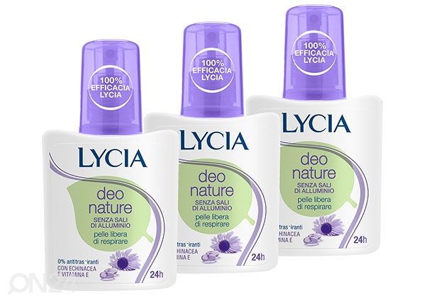 Спрей дезодорант Lycia Deo Nature 3x75мл
