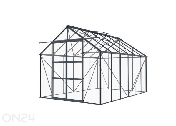 Стеклянная теплица Elegant 8,94 м², серая