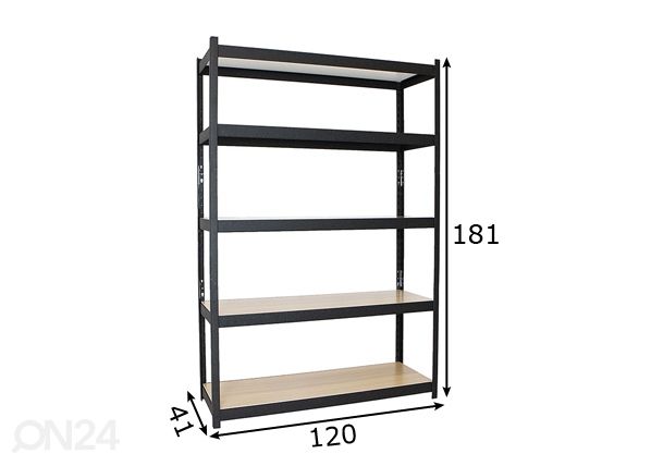 Стеллаж 120 cm размеры