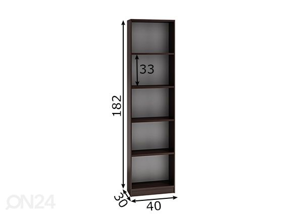 Стеллаж 40 cm размеры