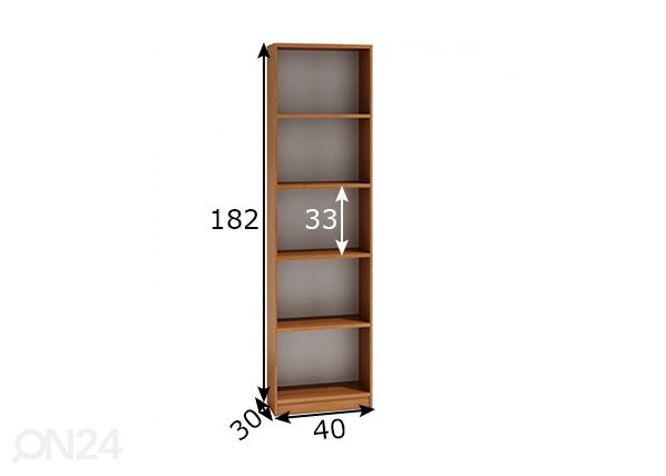Стеллаж 40 cm размеры