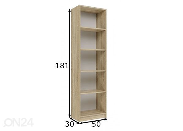 Стеллаж 50 cm размеры